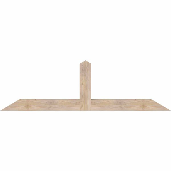 Ekena Millwork Portland Smooth Timber Gable Bracket, Douglas Fir, 84"W x 24"H x 5 1/2"D x 5 1/2"F, 7/12 Pitch GBW084X24X0606POR00SDF - main